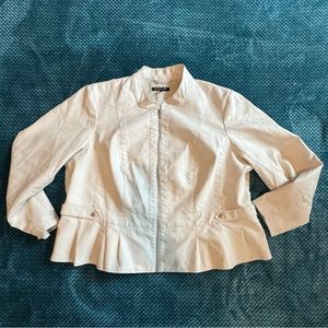 White faux Leather Jacket